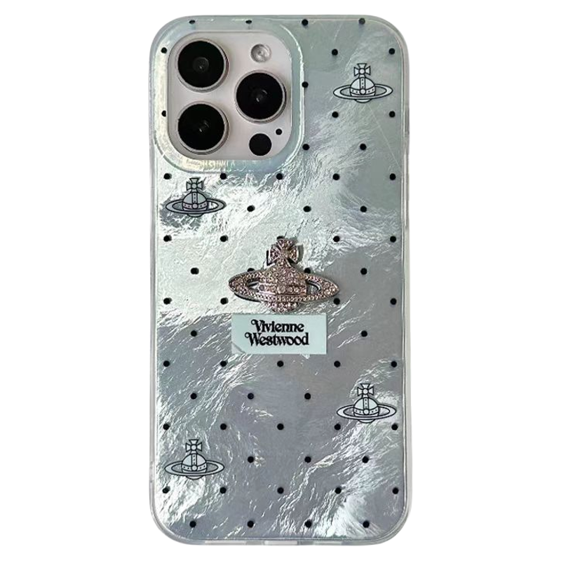 波点西太后土星适用苹果16promax韩系高级感女手机壳iPhone15pro全包防摔网红2新款超火创意13小众冰川纹1