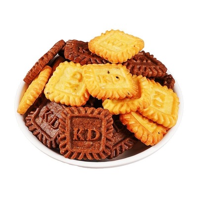 网红小方块饼干!生椰拿铁味薄脆!