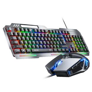 英菲克K2键盘鼠标套装有线电脑游戏电竞usb静音无声办公男生家用