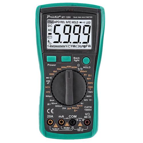 宝工MT1280数字万用表高精度全自动数显电子便携式小型电工万能表