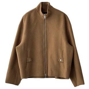 Nick Tian 全羊毛双面羊绒外套男秋冬新款韩版百搭宽松毛呢大衣