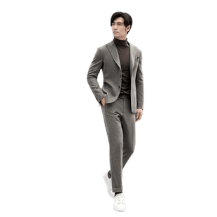 VICUTU/威可多单西服男纯羊毛时尚复古商务单排扣西装