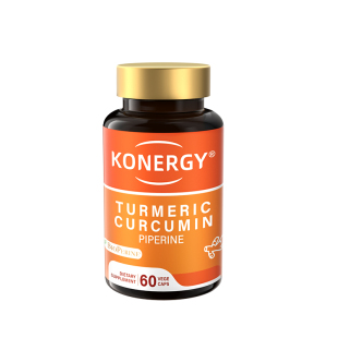 KONERGY美国姜黄素胶囊专利黑胡椒碱20倍吸收率500mg高含量BY