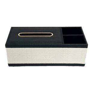 家用高档轻奢抽纸盒家用轻奢皮质客厅茶几多功能遥控纸巾整理收纳