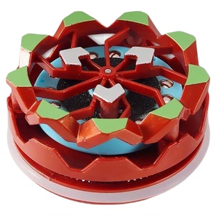 新款烟花陀螺手持会冒火的发光旋转陀螺对战爆旋解压玩具儿童男孩