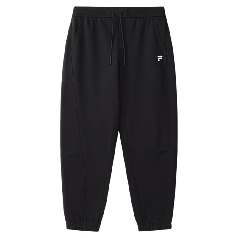 FILA FUSION斐乐潮牌针织长裤男秋冬加绒束脚卫裤运动裤休闲男裤