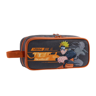 得力笔袋大容量男生初中生火影忍者联名文具盒男孩款铅笔盒2026新款手提高颜值多层动漫小学生5层文具袋便携