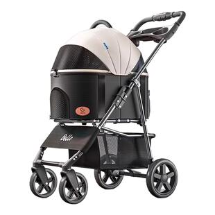 Bello K3宠物手推车猫咪狗狗包分离笼轻便可折叠推车外出宠物车