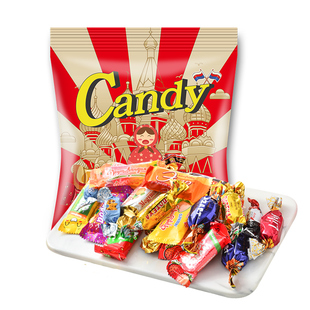 俄罗斯进口糖果零食新年送礼盒巧克力喜糖高端网红爆款过年大礼包
