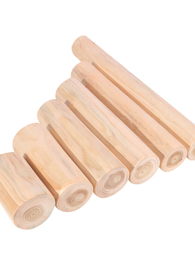 创意杉木桩原木树桩树段桌面摆件