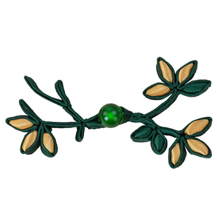 新中式旗袍盘扣扣子国风格桑花扣复古汉服手工编织硬条纽扣装饰扣