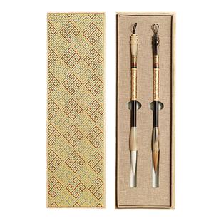 六品堂 金龙玉凤 毛笔书法专用专业级文房四宝套装狼毫羊毫湖笔行书欧楷国画送礼高档礼盒初学者毛笔练字礼物