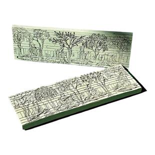 南京博物馆文创竹林七贤砖画立体冰箱贴复古创意国风南京纪念创意