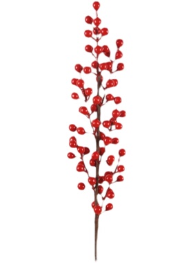 红色发财果仿真花冬青假花插花摆设客厅家居新年装饰婚庆花艺摆件