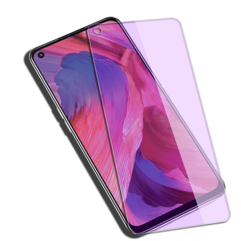 适用OPPO A74海外版钢化膜CHP2219全屏覆盖CPH2197防爆玻璃膜CPH2263手机4G/5G高清抗指纹防蓝光保护贴