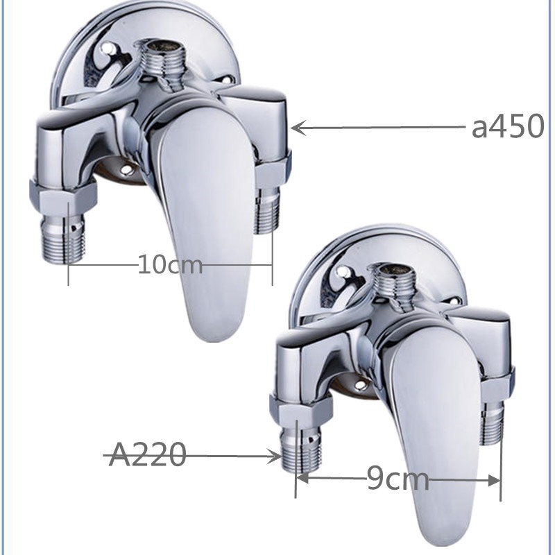 4分6分合金明装三角淋浴阀太阳能淋浴上水阀混水阀热水器开关龙头