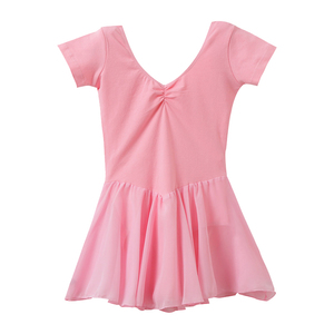 儿童舞蹈服练功服女童春夏季女孩考级长袖芭蕾舞裙幼儿形体跳舞服