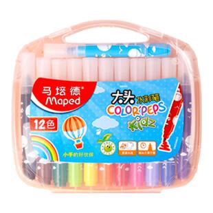 Maped马培德炫彩棒儿童蜡笔可水洗油画棒水溶性旋转彩笔幼儿园宝宝画画笔小学生专用不脏手涂色彩笔