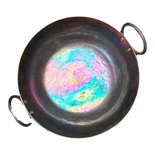 纯钛户外居家烹饪用具健康无涂层双耳手工汤煎锅高端精品厨具