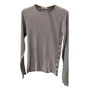 现货TALK TALK韩国女士2025年秋季新款七粒扣螺纹修身打底衫T恤