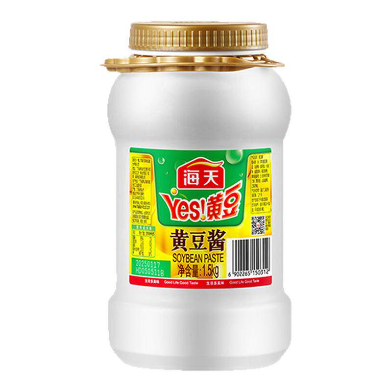 海天黄豆酱1.5kg大桶蘸酱调味料