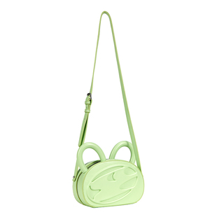 Cryingcenter苹果绿小猫耳朵包3Clogo浮雕版斜挎手提可爱女包哭喊