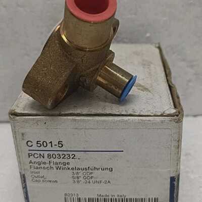 EMRSON C 501-5 PCN 803232 ANGLE FLANGE INLET 3/8 ODF OUTLET