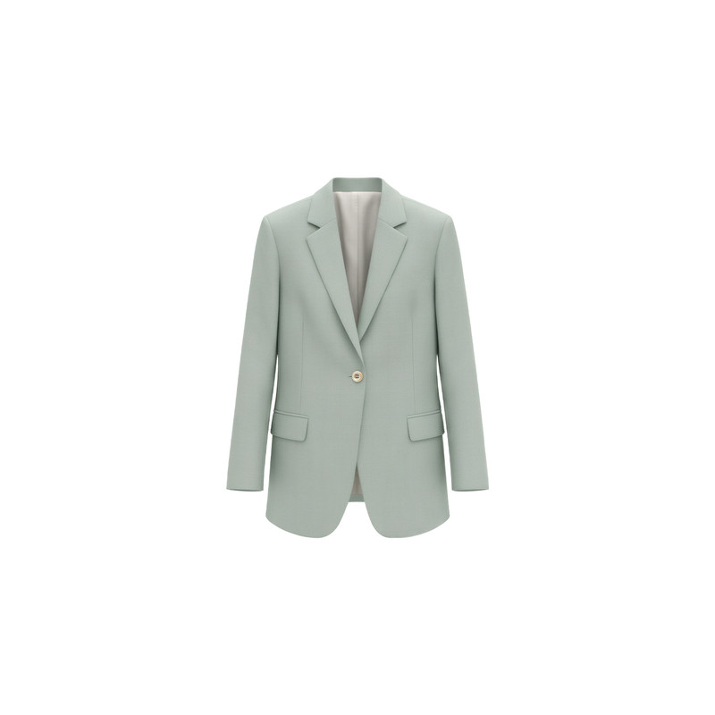 TieForHer 【心动offer】2026夏新款clean fit浅绿通勤西装马甲裤