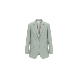 TieForHer 【心动offer】2026夏新款clean fit浅绿通勤西装马甲裤