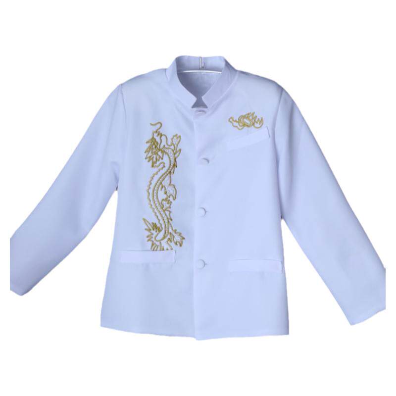 刺绣中山装男高中小学生大合唱服演出服红歌中国龙绣龙乐队表演服