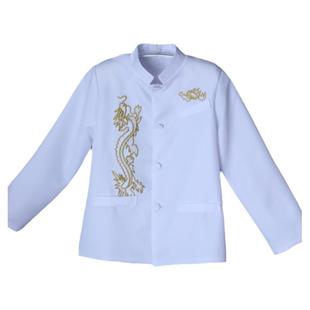 刺绣中山装男高中小学生大合唱服演出服红歌中国龙绣龙乐队表演服