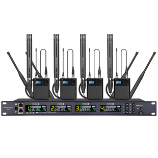 GLSD格伦士顿一拖四专业无线大合唱话筒乐器演出电容小振膜麦克风