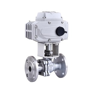 电动法兰球阀304不锈钢铸钢Q941F-16P/C蒸汽切断高温DN15-200