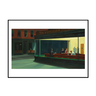 ANNA |Edward Hopper|爱德华霍普合集海报 客厅餐厅卧室书房画芯