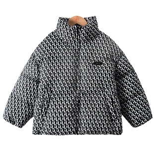 儿童千鸟格羽绒服冬季2024中大小童男童女童宝加厚三防极寒新国标