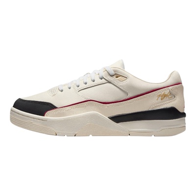 Jordan FLIGHT COURT 男款米黑色耐磨低帮复古篮球鞋 IH7321-131
