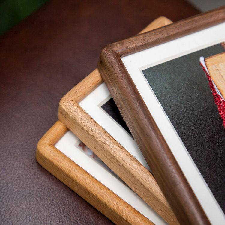 黑胡桃8寸实木相框摆感相册框台寸6框装裱摆件寸7洗照片高级做成