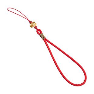 琼睿马年铜镀金十二生肖手机挂绳新年红色编织绳金色马手机挂件本命年手机链手机壳挂饰短款手腕绳新年吉祥物