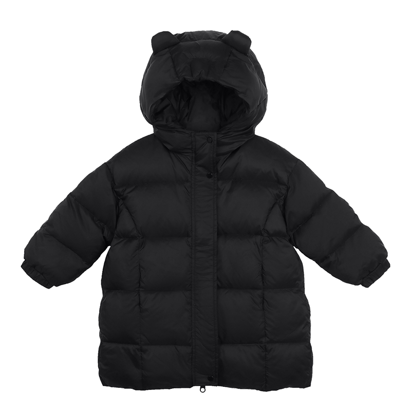 陈大猪小O宝Okids宝宝吐司羽绒服女中长款加厚2024冬季新儿童外套