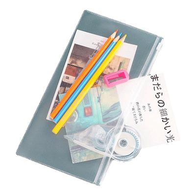 拉边文件袋塑料透明A4纸自封