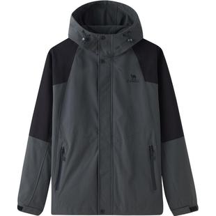 【骆驼山海夹克】2025春秋新款工装外套男防风防雨徒步户外旅行服