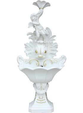 假山天使客厅阳台喷水池落地摆件