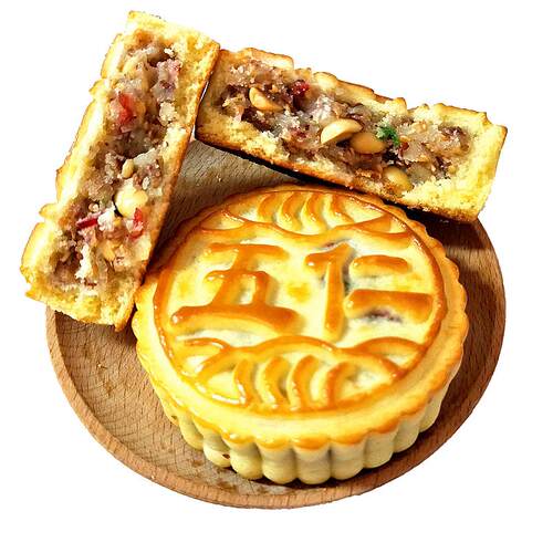 东北老式五仁手工豆沙枣泥黑芝麻散装多口味木糖醇月饼礼盒包邮