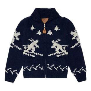 【现货】urbanic30 滑雪毛衣fever同款手工羊毛拉链针织毛衣外套