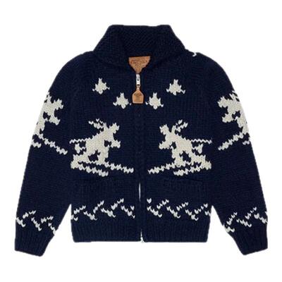 【现货】urbanic30 滑雪毛衣fever同款手工羊毛拉链针织毛衣外套