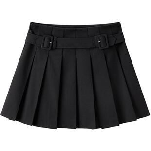 乐町百搭百褶短裙春季半身裙女C2GEE1209