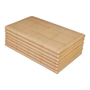 毛边纸米字格毛笔书法练习纸9cm半生熟加厚元书纸初学者毛笔字纸