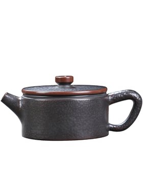 实用悬停锤纹坭兴陶手工汉瓦茶壶