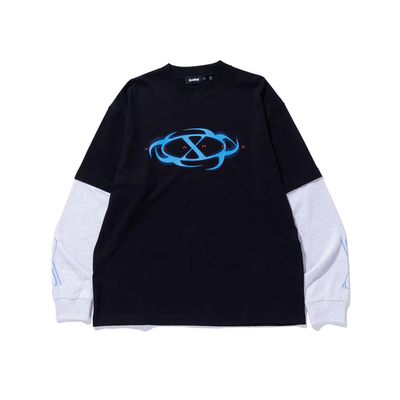 XLARGE宽松拼接长袖T恤2025年