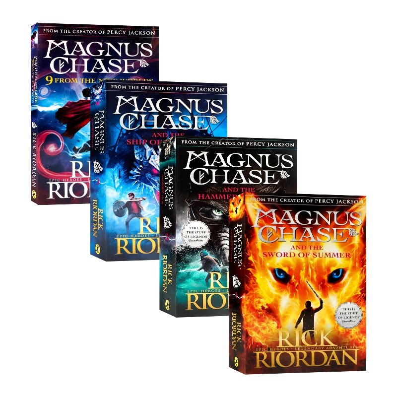 Magnus Chase4册波西杰克逊之北欧神话系列马格纳斯与仙宫之神英文原版The Sword of Summer/Hammer of Thor/Ship of the Dead